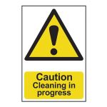Caution Cleaning in  progress - 200 x 300mm
