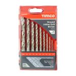 Timco| Ground Jobber Drill Bit Set 10 Pcs
