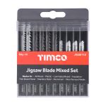 Timco | Mixed Jigsaw Set - High Carbon Steel & HSS Blades