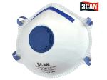 Scan | Moulded Disposable Mask Valved | FFP2 Protection (Pack of 3)