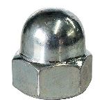 BSW Imperial Dome Nut BZP 1/4"