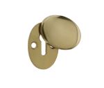 Oval Covered Escutcheon | 45MM Polished Brass