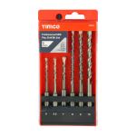 Timco | Professional SDS Plus Drill Bit Set 6Pcs