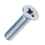 Pozi Countersunk Machine Screw Zinc Plated DIN965