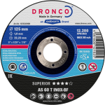 Dronco 125MM x 1MM x 22.23 Inox Metal Cutting Disc | 5" | 1121240100