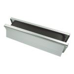 Intumescent Letterbox Satin Anodised Aluminium 272mm Silver Frame