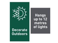 Clear Outdoor Decorating Clips 20 Pack