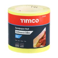 Yellow Sandpaper Roll 80 Grit 115mm x 10m