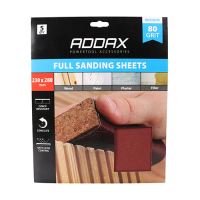 Sanding Sheets 80 Grit 5 Pack