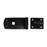 Heavy Duty Secure Bolt on Hasp & Staple Black  