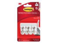 White Wire Hooks 3 Pack