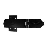 Heavy Duty Swivel Hasp & Staple Black 6"