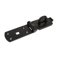 Heavy Duty Secure Bolt on Hasp & Staple Black  