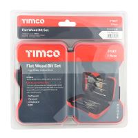 Timco | Flat Wood Bit Set 7Pcs