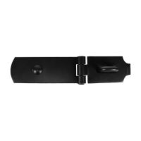 Heavy Duty Swivel Hasp & Staple Black 6"