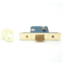 Mortice Latch Flat 63mm Electro Brass