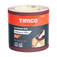 Sandpaper Roll 120 Grit 115mm x 10m