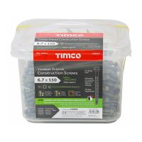 Timco | Timber Frame Construction & Landscaping Screws - Hex - Exterior Tub | 6.7 x 150